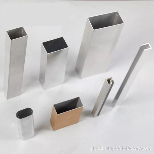 Standard Aluminum Extrusion Profiles Hot Sale Different Size Extruded Aluminum Tube Manufactory